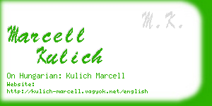 marcell kulich business card